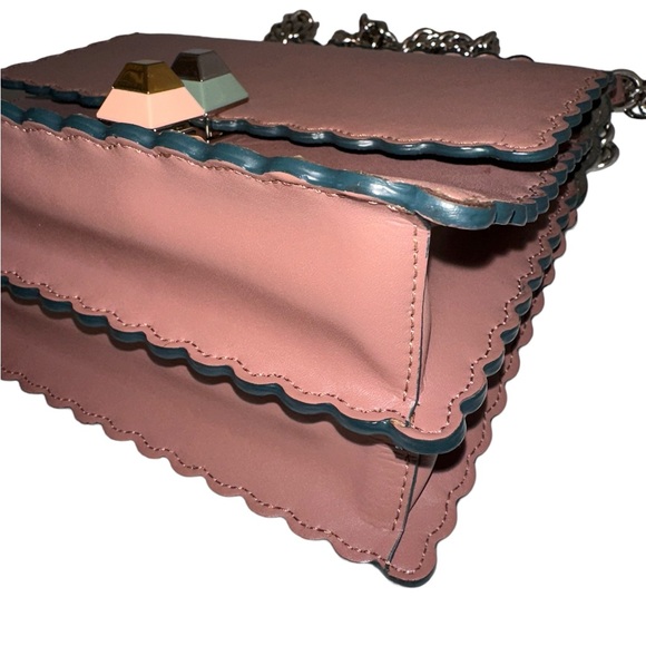 235 Preloved Fendi Vitello Liberty Scalloped Studded Small Kani - Picture 6 of 13